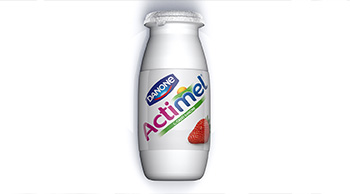 3D actimel bottle